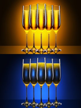 lüks bardak şampanya