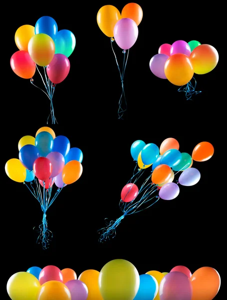 Palloncini volanti isolati — Foto Stock
