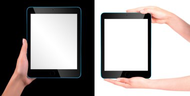 dokunmatik ekran tablet bilgisayarı el ile