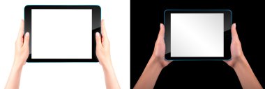 dokunmatik ekran tablet bilgisayarı el ile