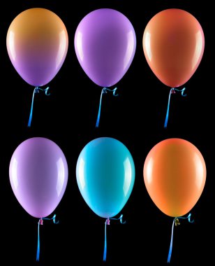 uçan balonlar izole