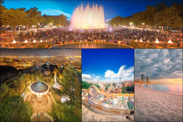 Collage de la hermosa Barcelona —  Fotos de Stock