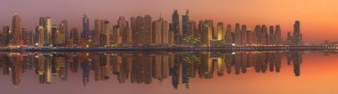 Dubai Yat Limanı güzellik Panoraması. Birleşik Arap Emirlikleri