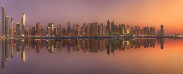 El panorama de belleza del puerto deportivo de Dubai. EAU — Foto de Stock