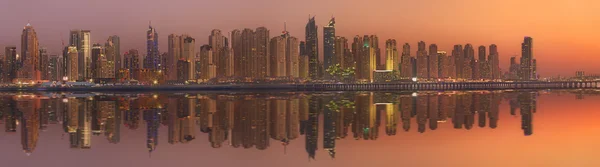 O panorama de beleza da marina de Dubai. EAU — Fotografia de Stock
