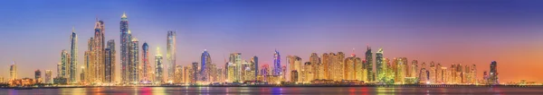 The beauty panorama of Dubai marina. UAE