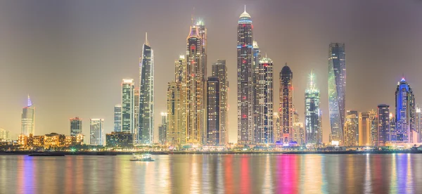 O panorama de beleza da marina de Dubai. EAU — Fotografia de Stock