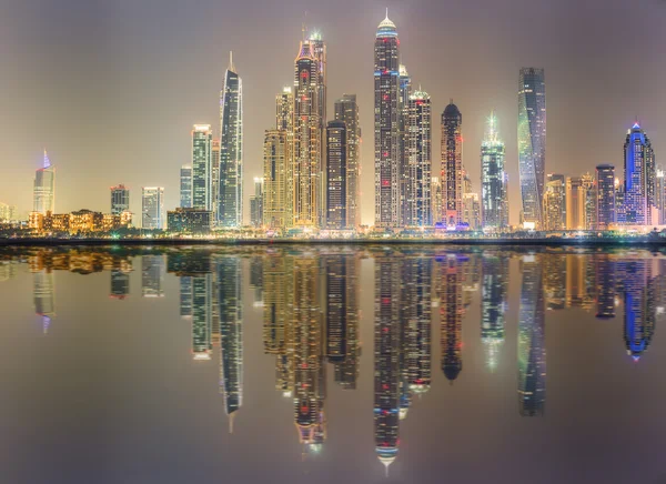 두바이 마리나의 아름다움 파노라마입니다. 아랍 에미리트 — 스톡 사진