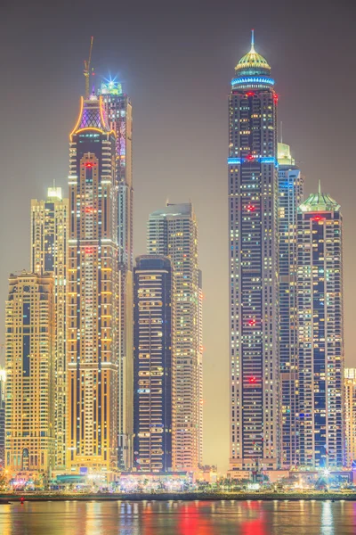 The beauty panorama of Dubai marina. UAE — Stock Photo, Image