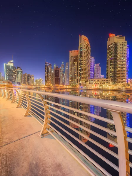 The beauty panorama of Dubai marina. UAE — Stock Photo, Image
