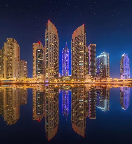 Krása panorama Dubaje. Spojené arabské emiráty — Stock fotografie