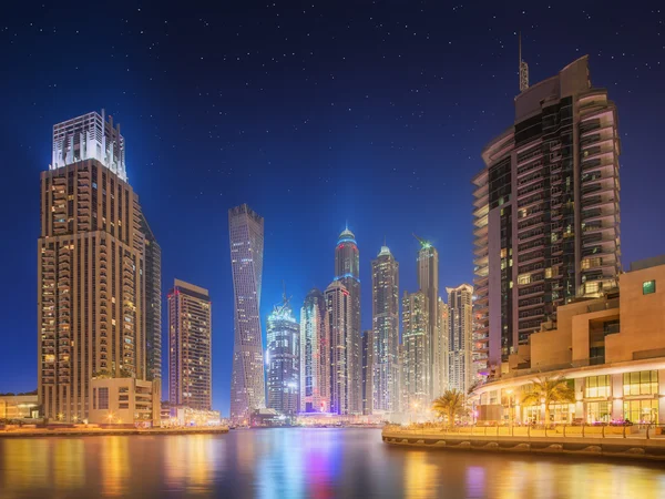 O panorama de beleza da marina de Dubai. EAU — Fotografia de Stock