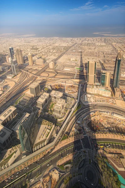 Vista para os arranha-céus Sheikh Zayed Road — Fotografia de Stock