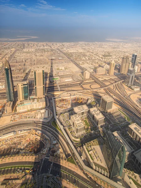 View at Sheikh Zayed Road skyscrapers — Stock Photo, Image