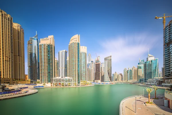 Dubai Yat Limanı güzellik Panoraması. Birleşik Arap Emirlikleri