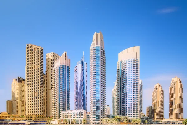 O panorama de beleza da marina de Dubai. EAU — Fotografia de Stock