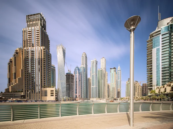 El panorama de belleza del puerto deportivo de Dubai. EAU — Foto de Stock
