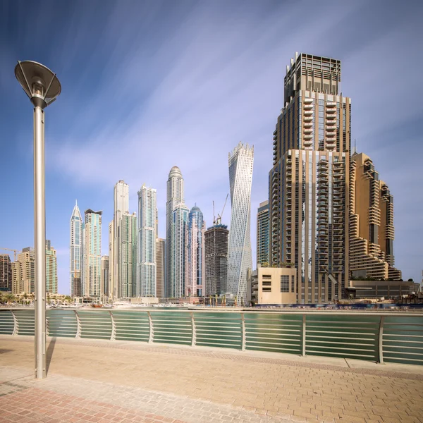 The beauty panorama of Dubai marina. UAE — Stock Photo, Image