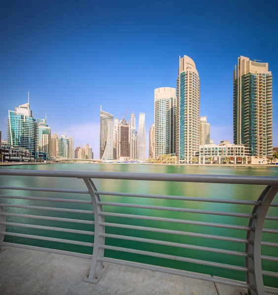 The beauty panorama of Dubai marina. UAE — Stock Photo, Image