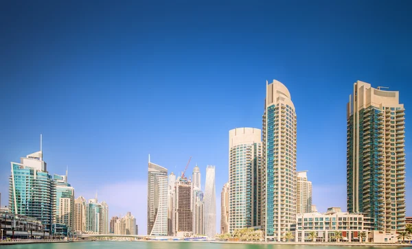 The beauty panorama of Dubai marina. UAE — Stock Photo, Image