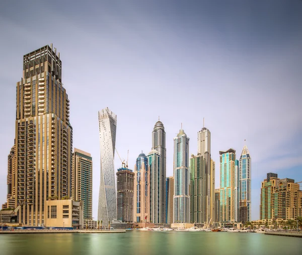 The beauty panorama of Dubai marina. UAE — Stock Photo, Image