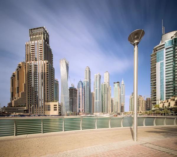 The beauty panorama of Dubai marina. UAE — Stock Photo, Image