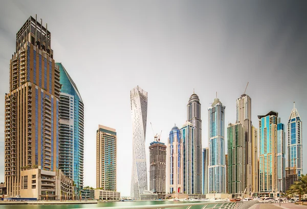 Il panorama di bellezza del porto turistico di Dubai. EAU — Foto Stock