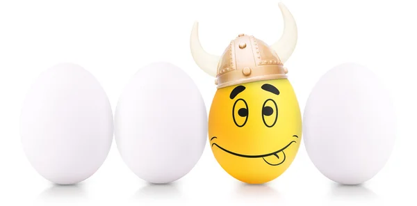 Símbolo de éxito Concepto con huevo blanco —  Fotos de Stock