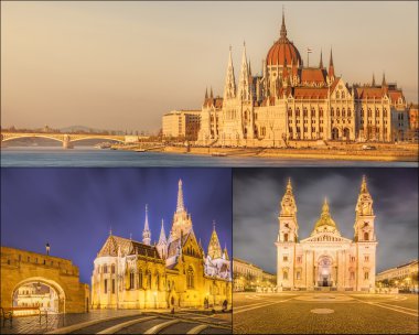 Konumlar Budapeşte güzellik Panoraması.