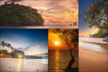 Thailanda ve Adaları güzel Panoraması.