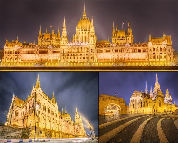 A szépség panoráma Látnivalók Budapesten. — Stock Fotó