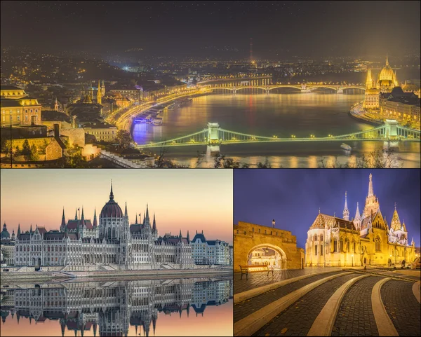 El panorama de belleza de las atracciones Budapest . —  Fotos de Stock