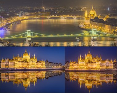 Konumlar Budapeşte güzellik Panoraması.