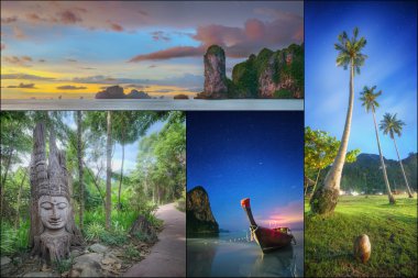 Thailanda ve Adaları güzel Panoraması.