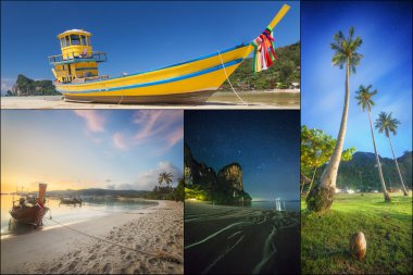 Thailanda ve Adaları güzel Panoraması.