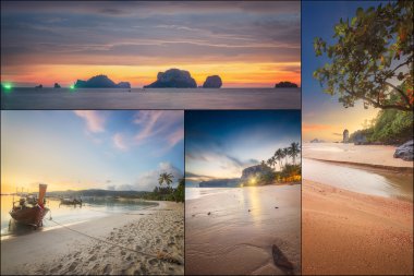 Thailanda ve Adaları güzel Panoraması.