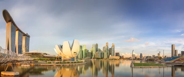 Singapore Skyline e vista sulla baia di Marina — Foto Stock