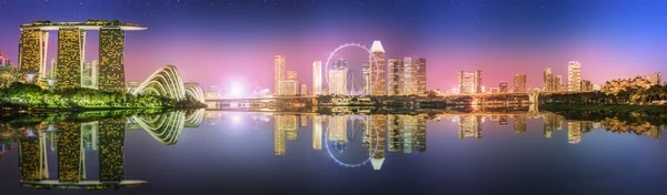 Singapore Skyline și vedere la Marina Bay — Fotografie, imagine de stoc