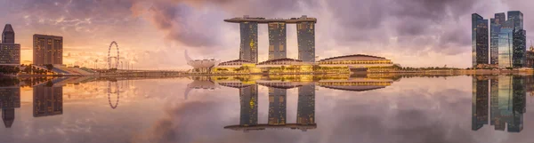 Singapore Skyline and view of Marina Bay — Stock Photo, Image