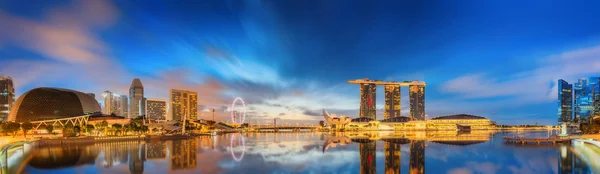 Singapore Skyline e vista sulla baia di Marina — Foto Stock