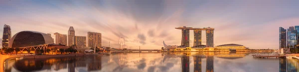 Singapore Skyline e vista sulla baia di Marina — Foto Stock