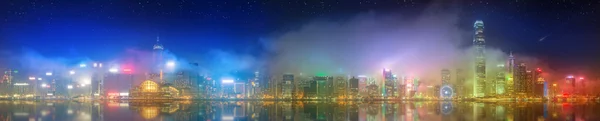 Panorama de Hong Kong y distrito financiero —  Fotos de Stock