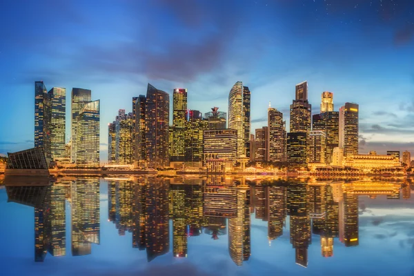 Singapore Skyline and view of Marina Bay — Stock Photo, Image