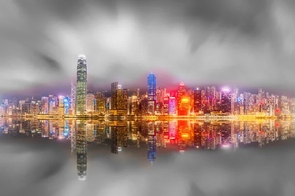 Panorama of Hong Kong and Financial district — Stock Photo, Image