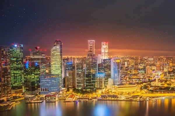 Singapore Skyline and view of Marina Bay — Stock Photo, Image