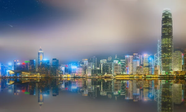 Panorama of Hong Kong and Financial district — Stock Photo, Image