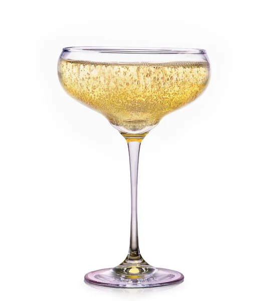 Bicchiere di champagne isolato su un bianco — Foto Stock