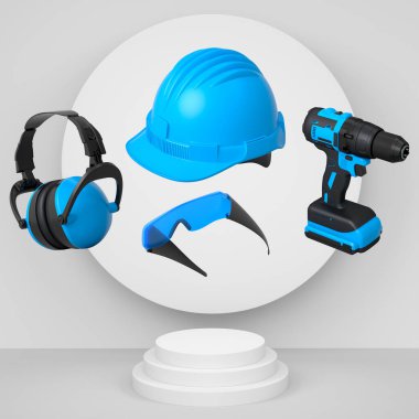 Tek renkli arka planda ürün sergisi için soyut sahne ya da podyum. Ürün sunumu için 3d görüntü oluşturma veya sahnede, kaidede veya platformda kozmetik ürünü gösterme