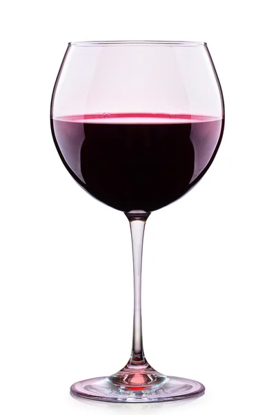 Glass of red wine isolated on a white — Stock Photo, Image