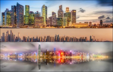 Dubai, Singapur, Hong Kong güzel dizi